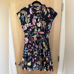 Maeve Floral Mini Dress, 4